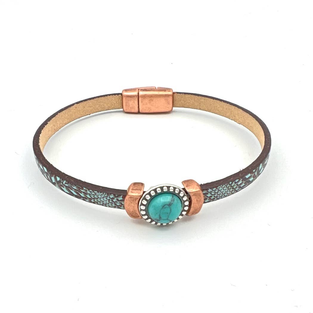 Montana Leather Designs - Wholesale Bangle Bracelet - DC Laredo1