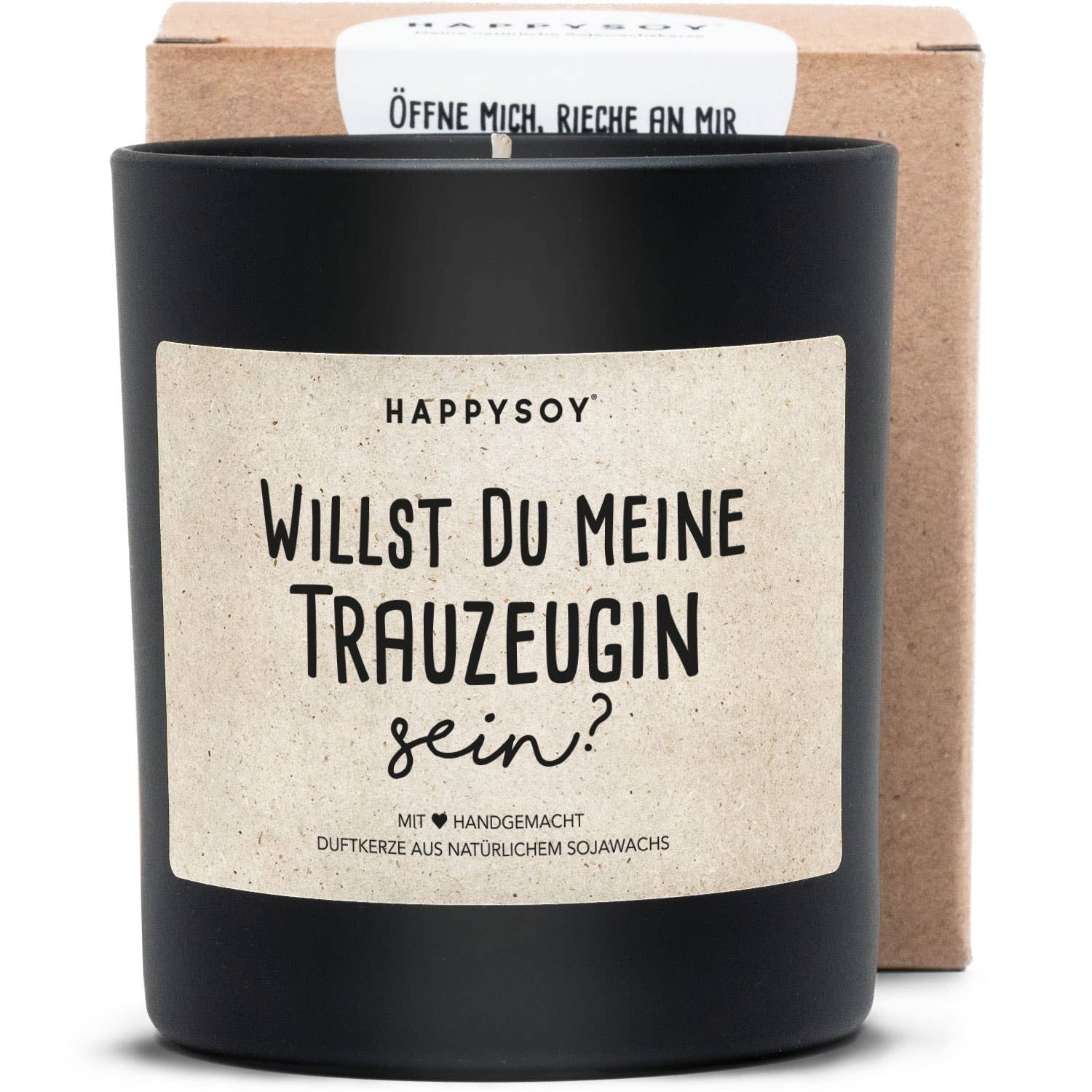 Happysoy - Wholesale Pot/gevulde kaars - Geurkaars | Wil jij mijn getuige zijn?0
