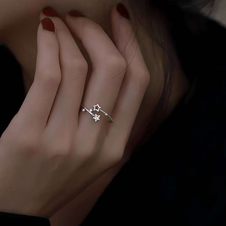 925 Sterling Silver Star Ring for wholesale by happyzzzsu