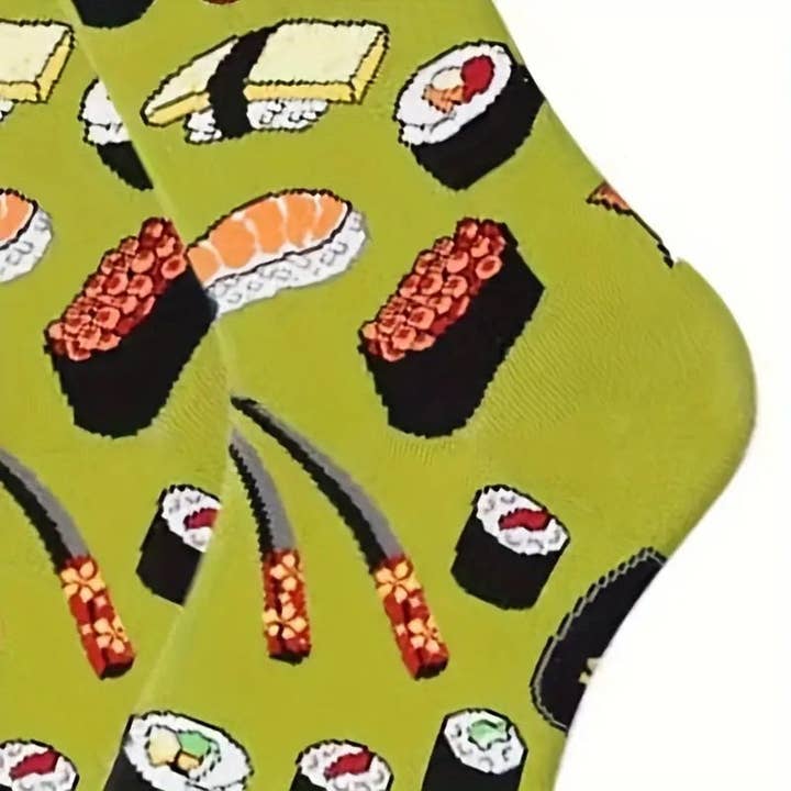 Sock Panda - Wholesale Socks - Unisex - Sushi Socks Crew from the Sock Panda (Two Sizes)1