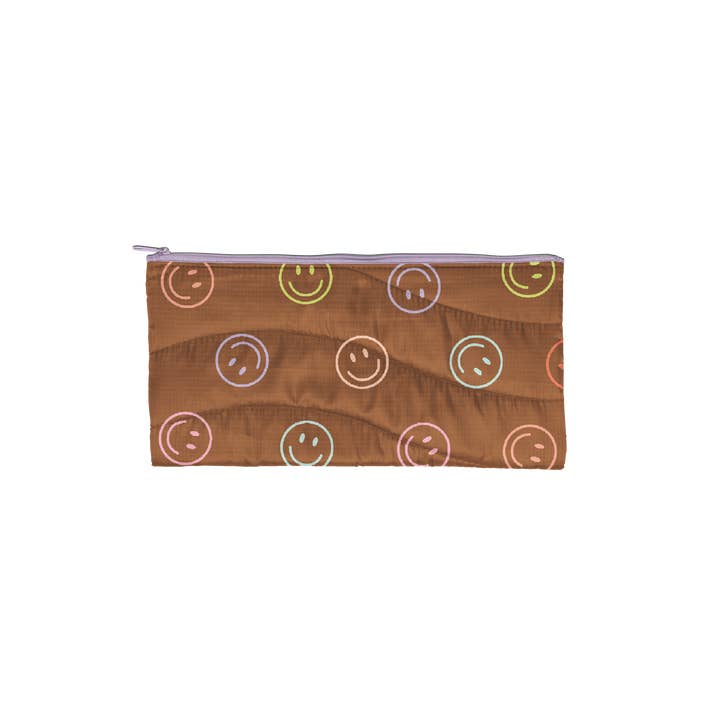 Talking Out of Turn – estojo - Mulher por atacado – Bolsa Smiley Puffy Todas as Coisas1