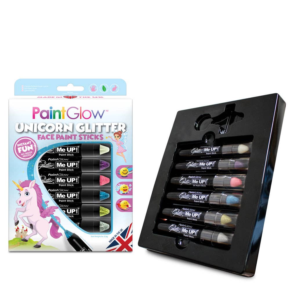 Beauty Goddess – wholesale Face paint/play makeup – Kids – PaintGlow Unicorn Glitter Face Paint Sticks1