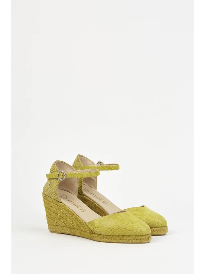 La Valeta Espadrilles-Ibera Factory Shoes slu - Wholesale Lifestyle Sneakers - Women's - Leticia Lima | Lime Green Espadrilles1