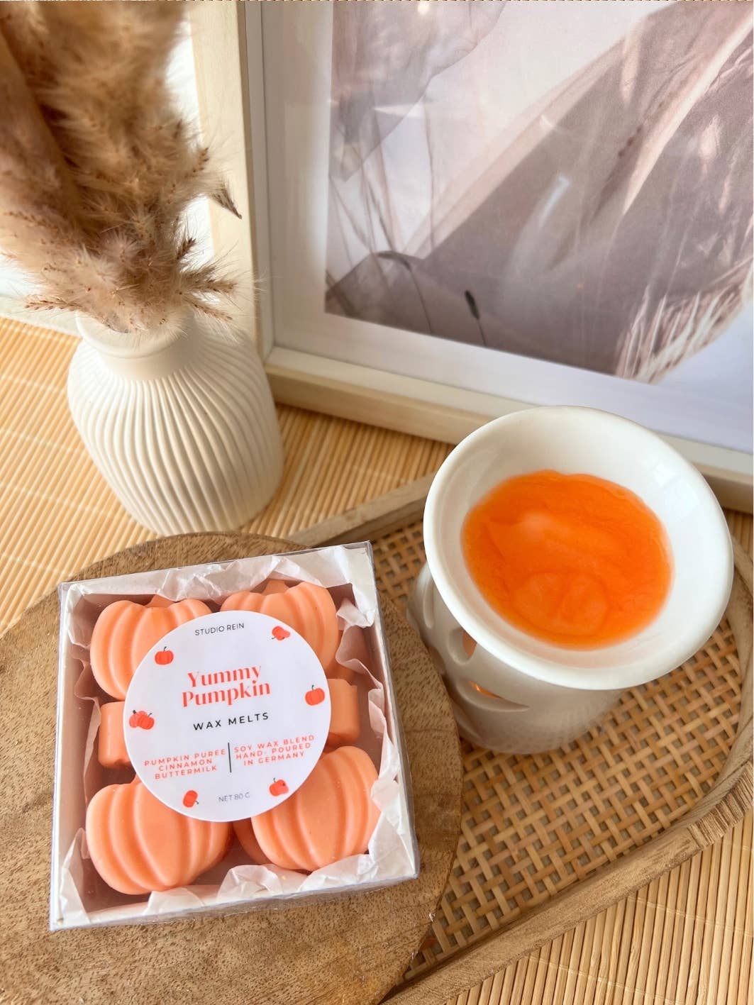 Studio Rein – Großhandel Schmelzwachs – Kürbisförmige Sojawachsschmelzer, 80 g5