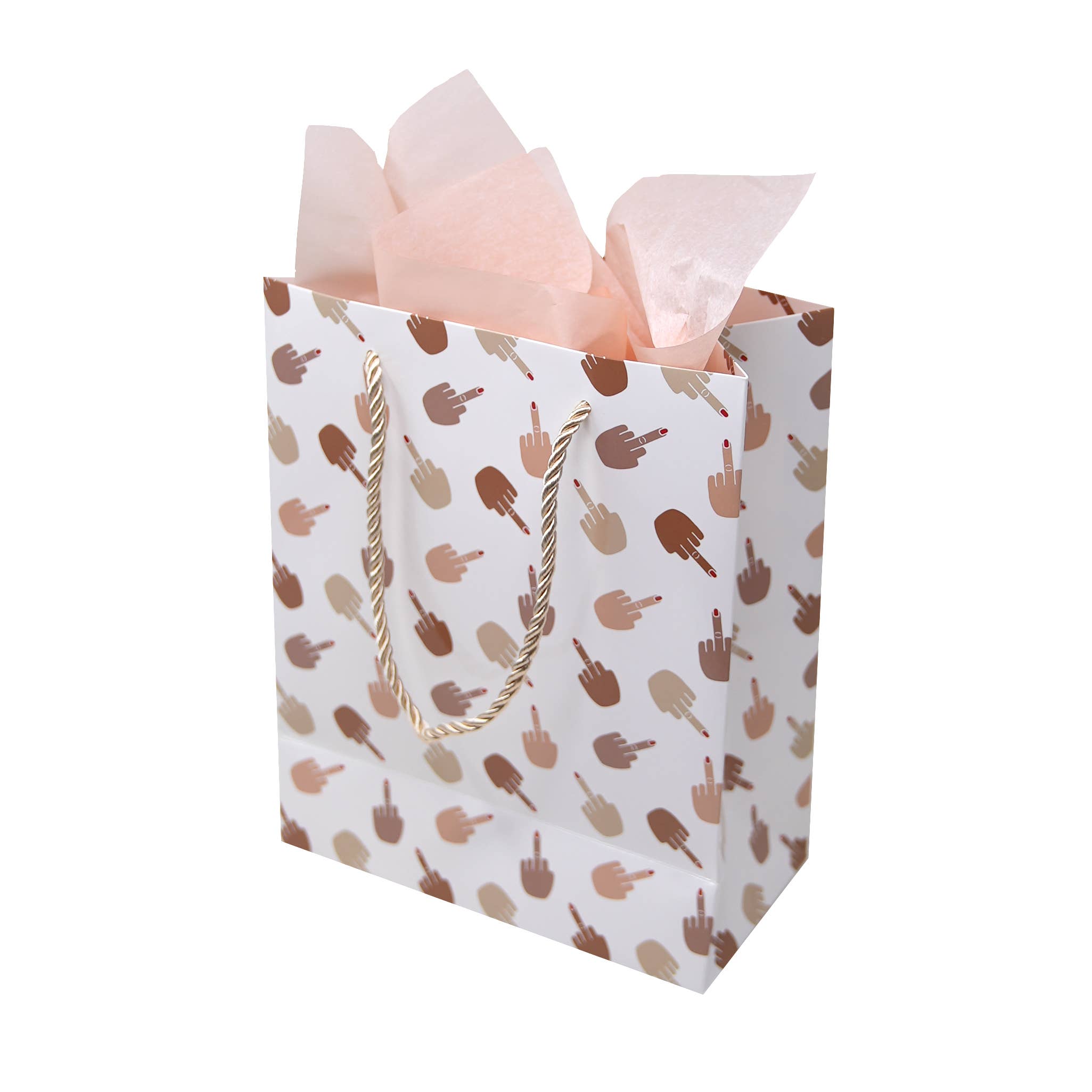 Unblushing - Vendita all'ingrosso Buste regalo - Borsa Regalo Divertente Dito Medio - Carta Patinata di Alta Qualità1