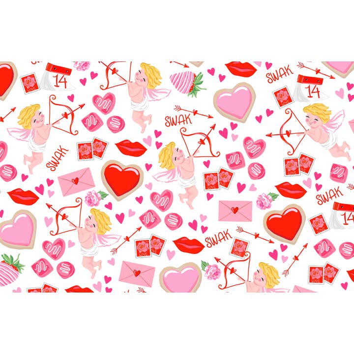 All You Need Is Love Valentine's Paper Placemat Pad for wholesale by Taylor Beach Design
