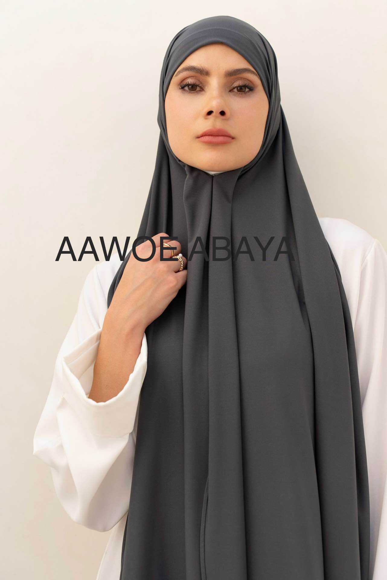 Aawoe Abaya – Großhandel Hidschab – Damen – Jersey Rechteckiger Hijab mit Bindung – 70 x 200 cm – 24840