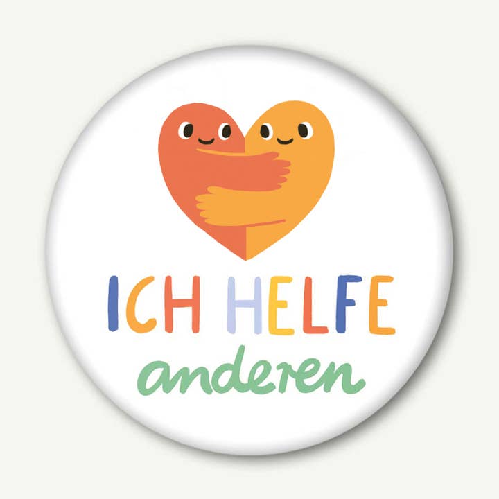 VIERUNDFÜNFZIG - Wholesale Magnet - Magnet affirmation I help others 37 mm0