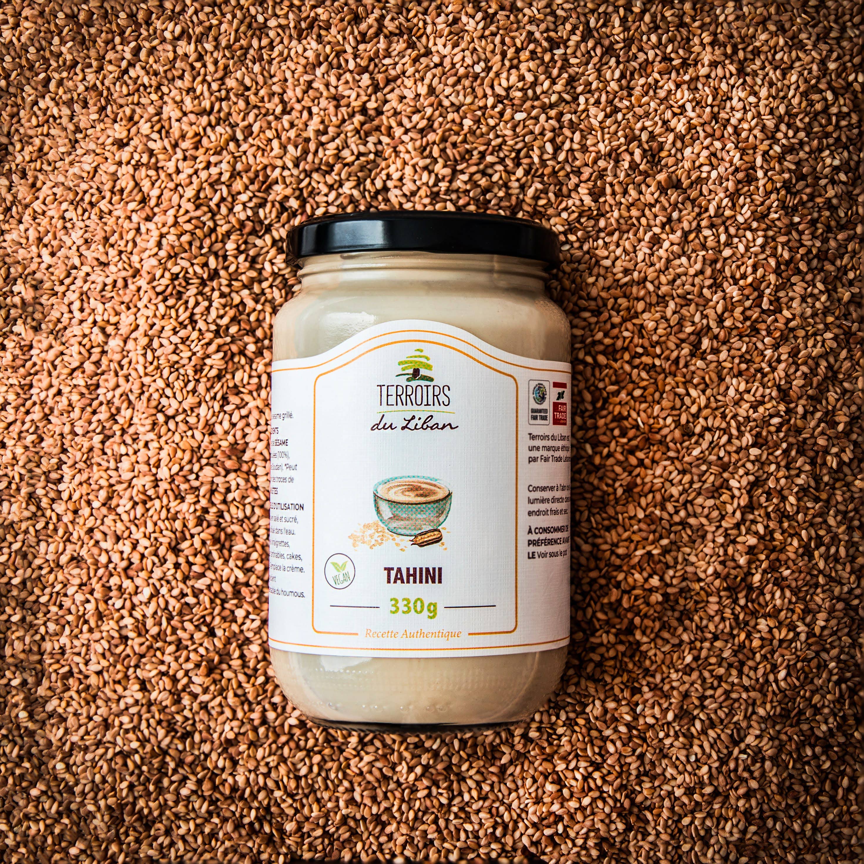 Terroirs du Liban - Vente Beurres de noix - Tahini - Crème de sésame - 330 g1