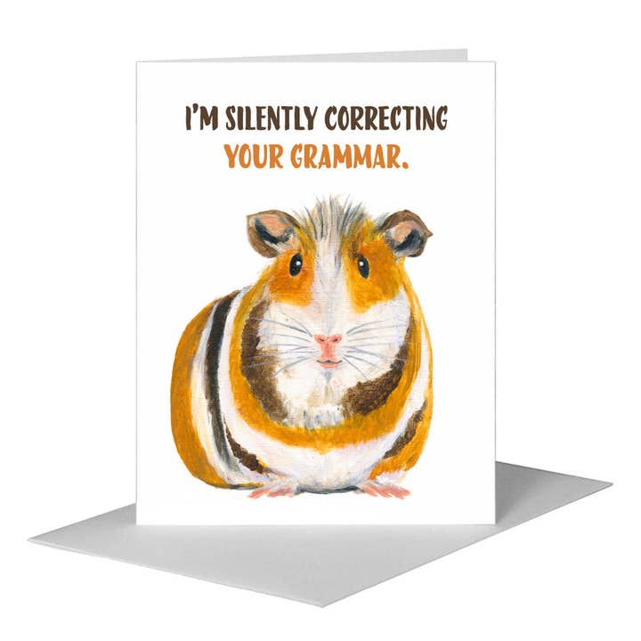 Cavia, Wenskaart (#8078AA) voor wholesale door Printed Canvas