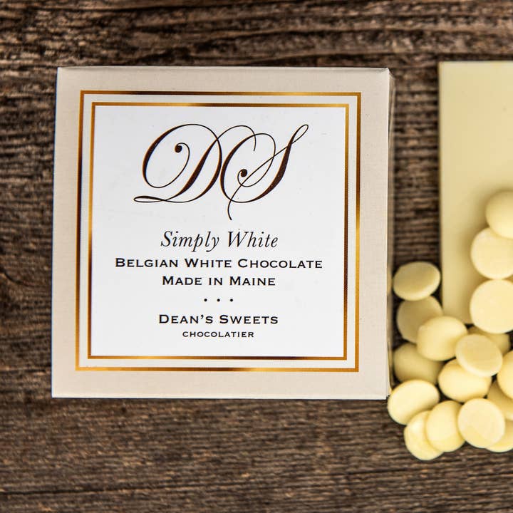 Simply White Chocolate Squares for wholesale by Dean's Sweets