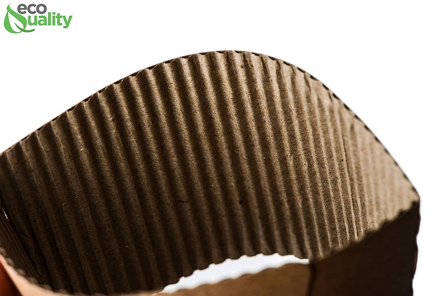 EcoQuality – Engroshandel Drikkedunke – Engangs Kraft Hot Cup ærmer Papir Cup Jakker - Corruga4