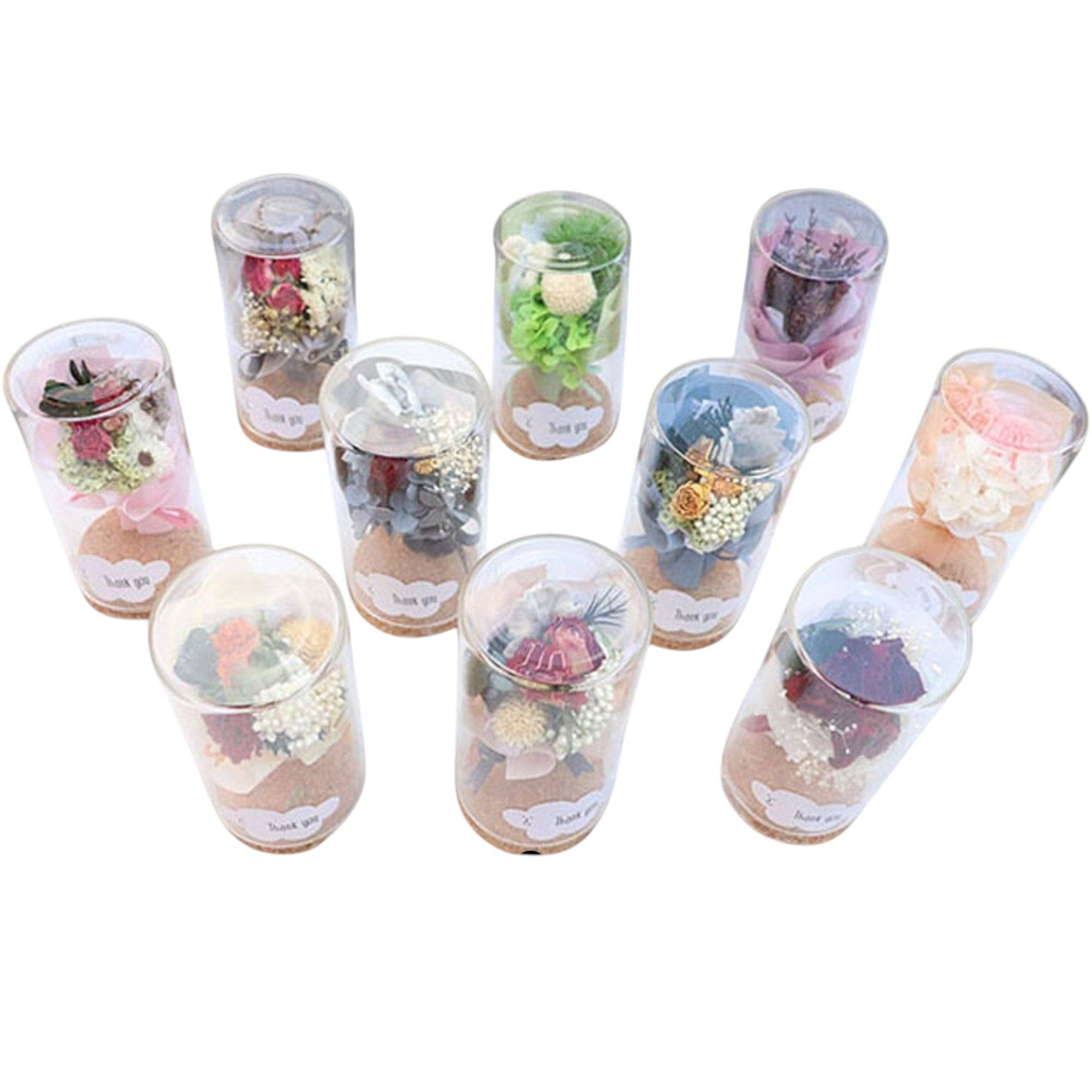 ASSORTED Mix Artificial Flower Bouquet With Cork Bottom Case FN019 (12PC) for wholesale on Faire3