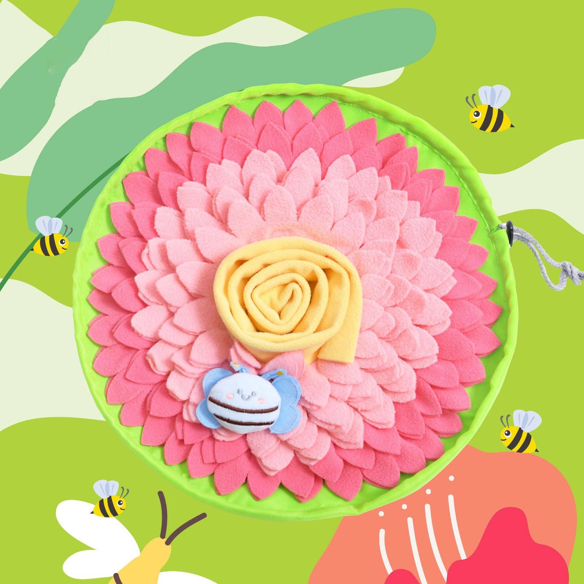 Cheerhunting - Wholesale Pet Food Mat - Dog - Snuffy - Flower Snuffle Mat for Dogs | Interactive Treat Puzzle | Washable Pet Enrichment Toy2