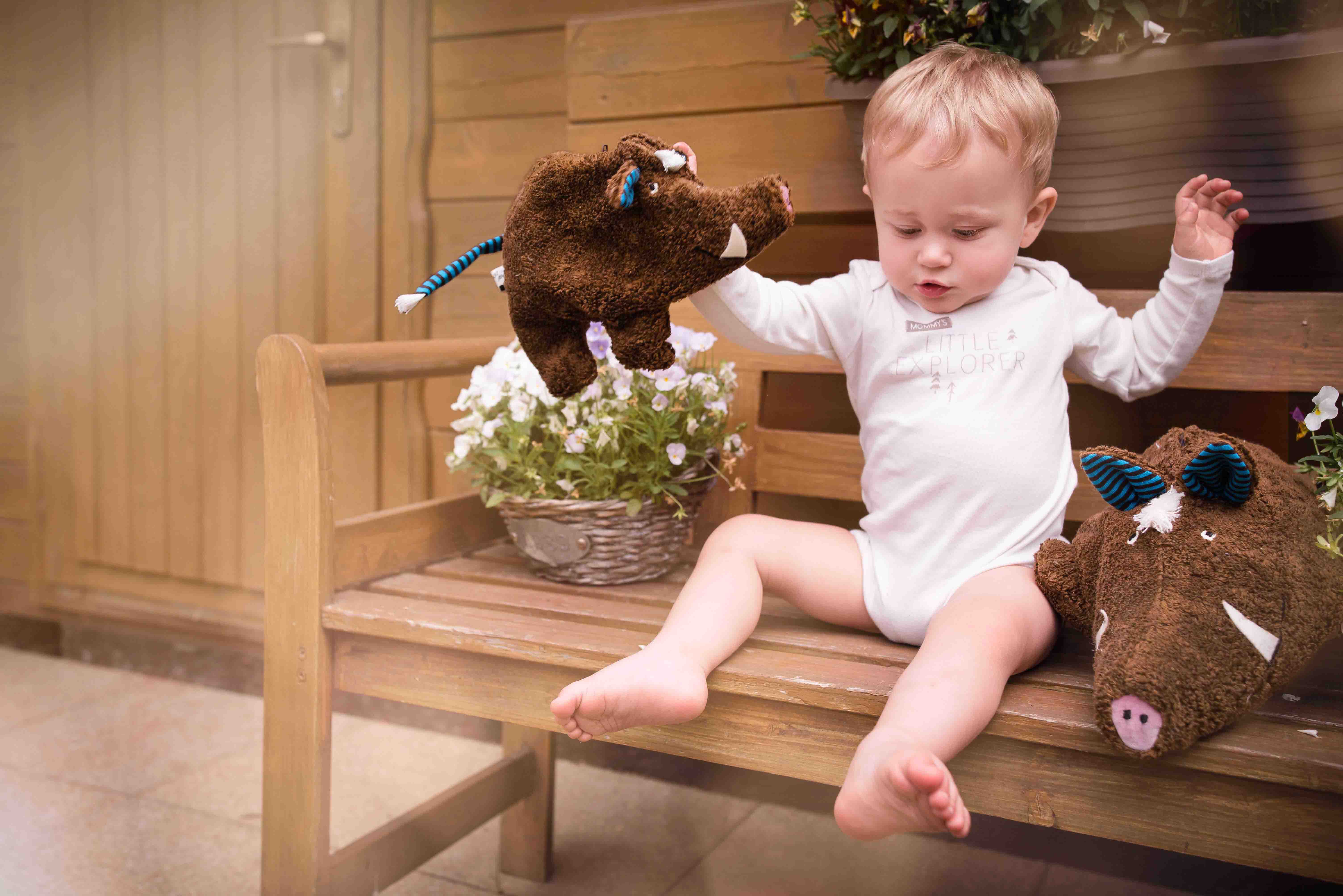 Pat & Patty - Wholesale Pillow/Cushion - Kids & Baby - Organic eco children cuddle pillow “wild boar” /SCDB-653