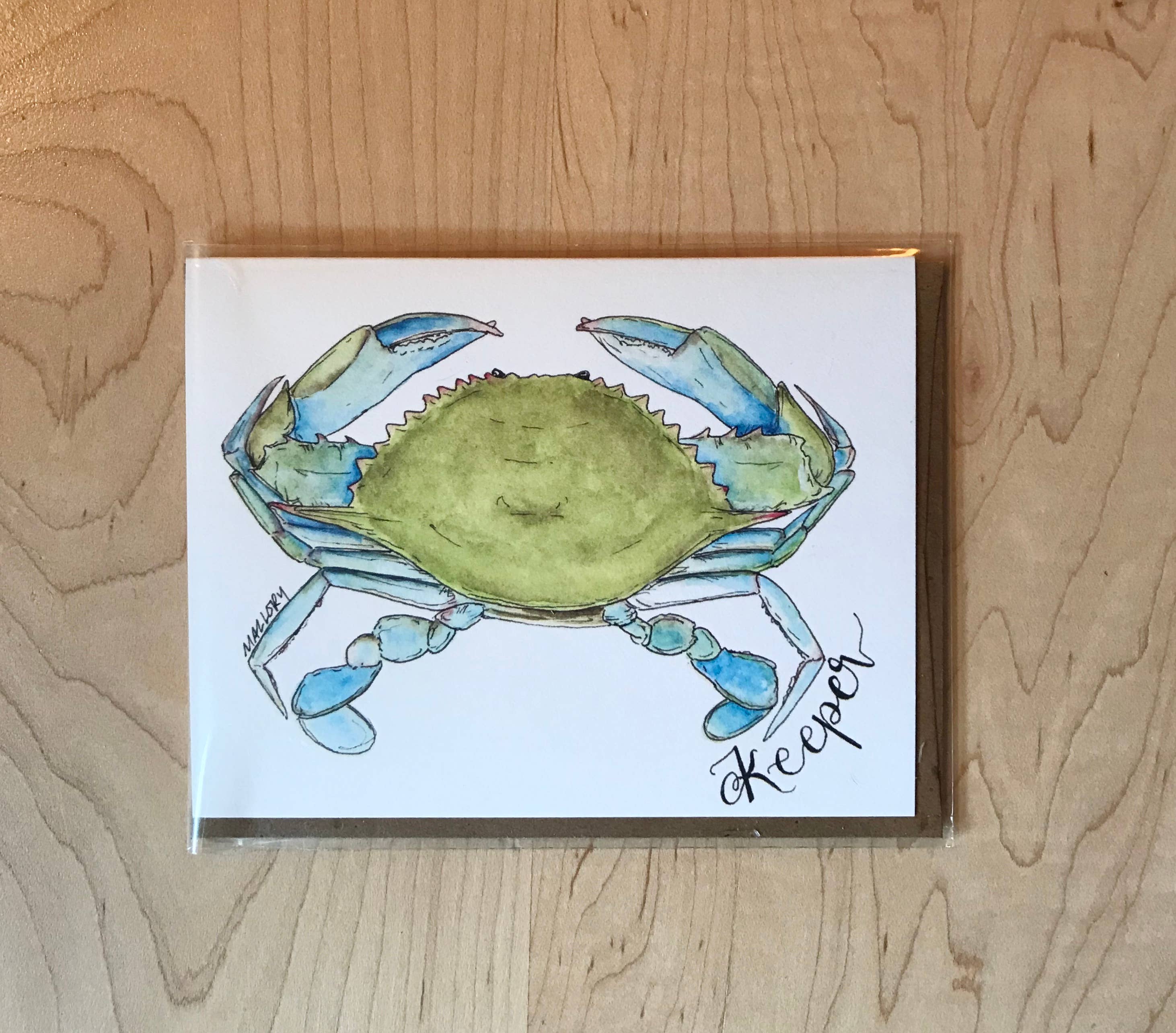 Stem and Soul - Wholesale Everyday Greeting Card - Keeper Blue Crab Everyday Greeting Card4