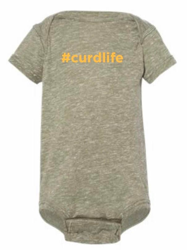 Flags Over Wisconsin - Wholesale Screen Printed T-Shirt - Kids - #curdlife baby onesie4