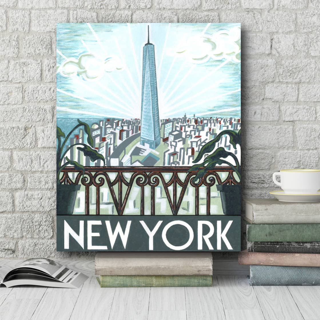 Courtside Market - Wholesale Art Print - New York View Gallery - Wrapped Canvas Wall Art1