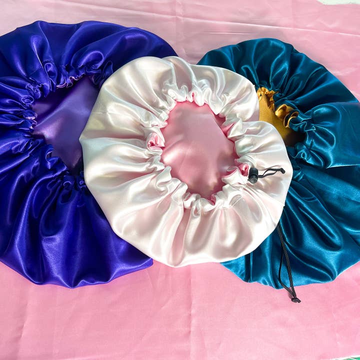 Tiffany Amber Designs - Wholesale Sleep cap / bonnet – women's - Personalized Reversible & Adjustable Satin Bonnets3