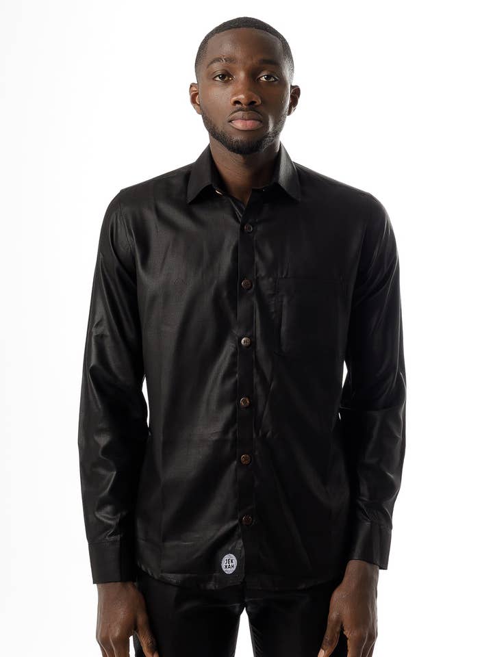 Black TR - Long Sleeved Shirt - Unisex voor wholesale door JEKKAH