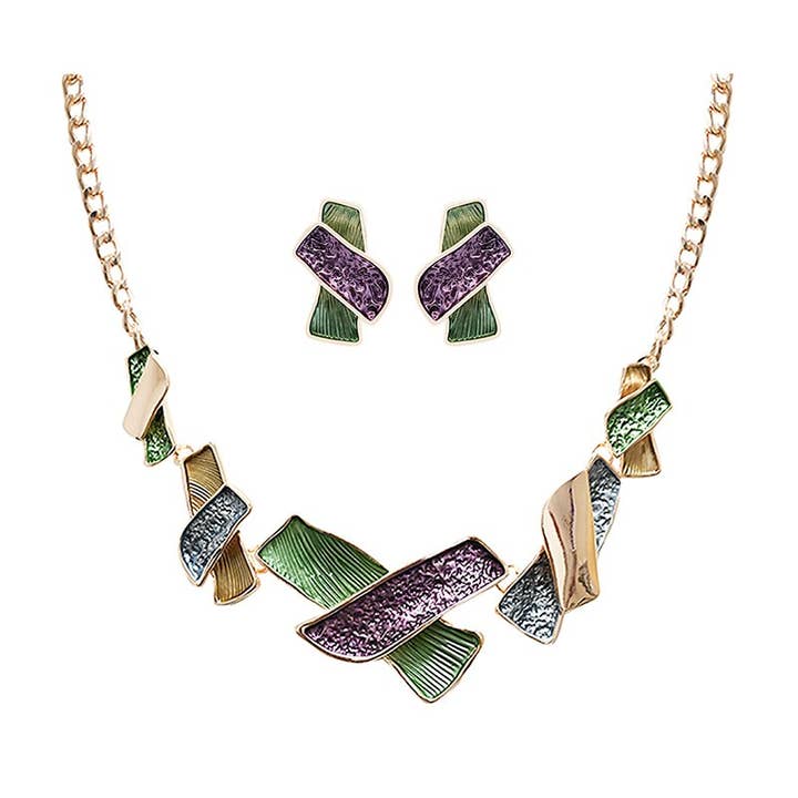 CONJUNTO ABSTRACTO ESMALTADO EN FORMA DE X - SW24112A758/A759 para venta al por mayor de AMORINO SRL