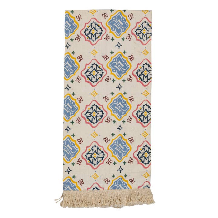 Foreside Home & Garden - Wholesale Tea Towel - SALE - Ava Multicolored Cottage Tea Towel1