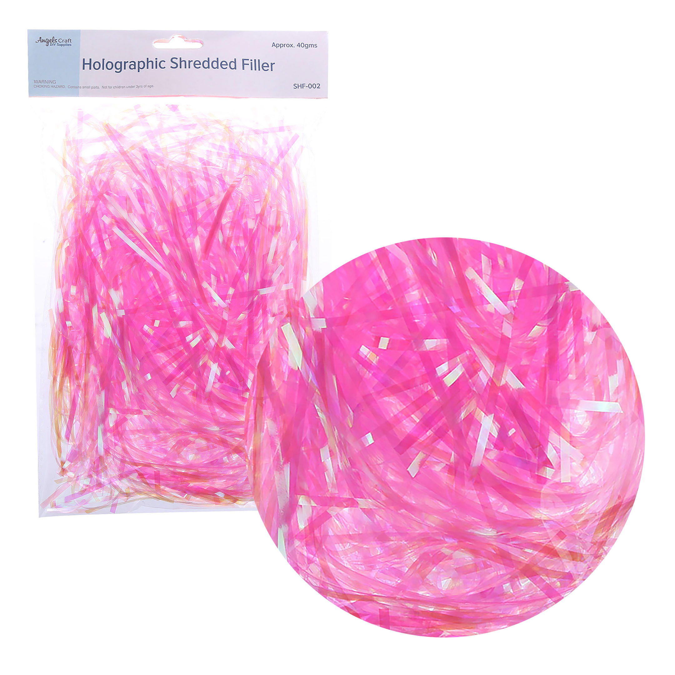 Angels Craft - Venta al por mayor Material para manualidades - Relleno holográfico triturado, aproximadamente 40 g1