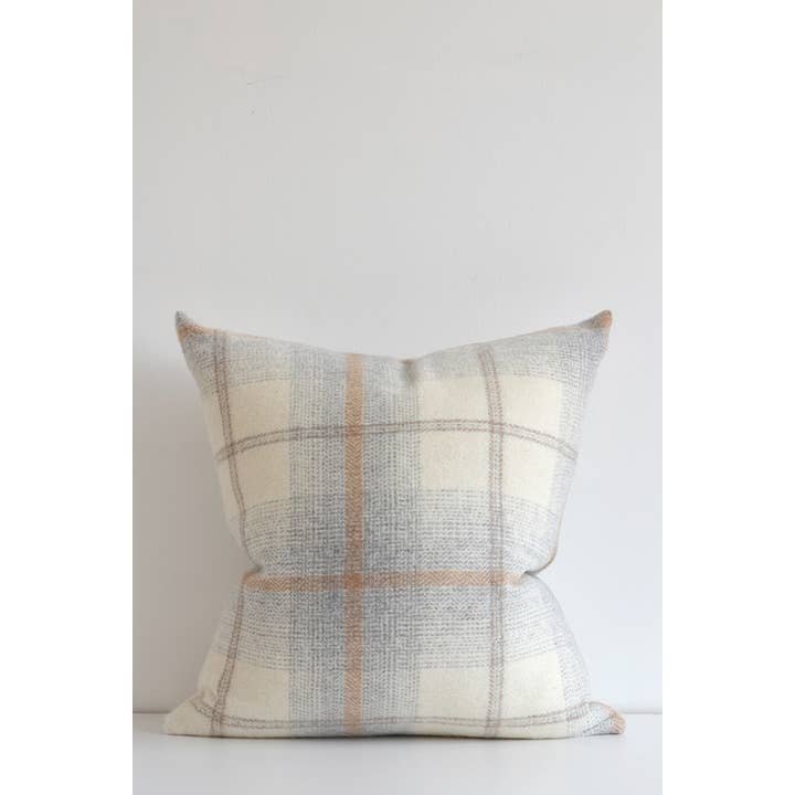 Linen Way Inc. - Wholesale Throw Pillow Cover - Awenda Alpaca Plaid Pillow Cover - in 2 colors