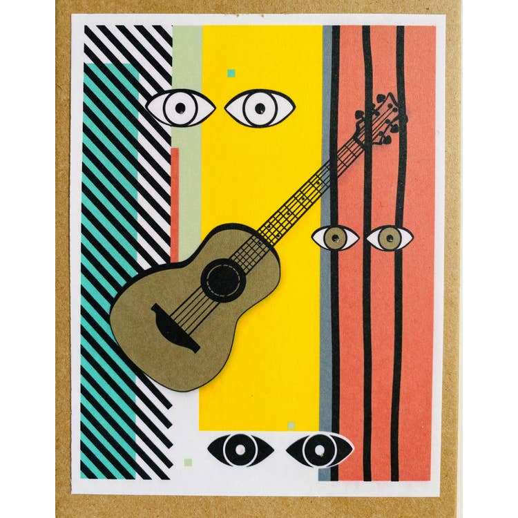 Studio Daedre - Wholesale Stationery/Notecard Set - Mod Pop Instruments - Loose Card0