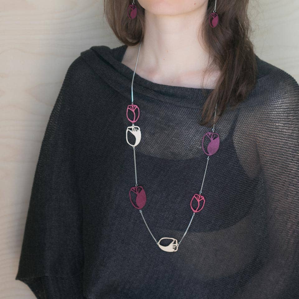 Valona - Wholesale Pendant/Charm Necklace - Tulip chain1