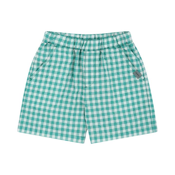 ToTo Heros - Wholesale Shorts - Kids - Gingham Check Pull-On Summer Shorts