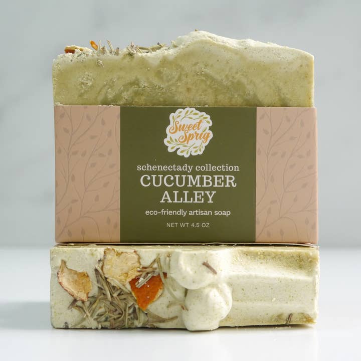 Cucumber Alley Artisan Soap Bar for wholesale by Sweet Sprig