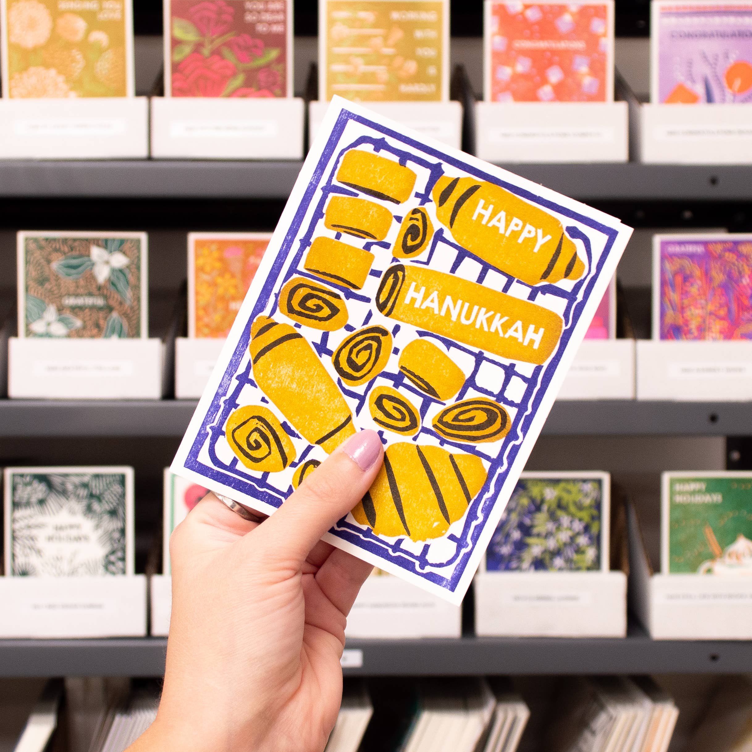 Heartell Press - Wholesale Hanukkah Card - Happy Hanukkah (Rugelach) Card2