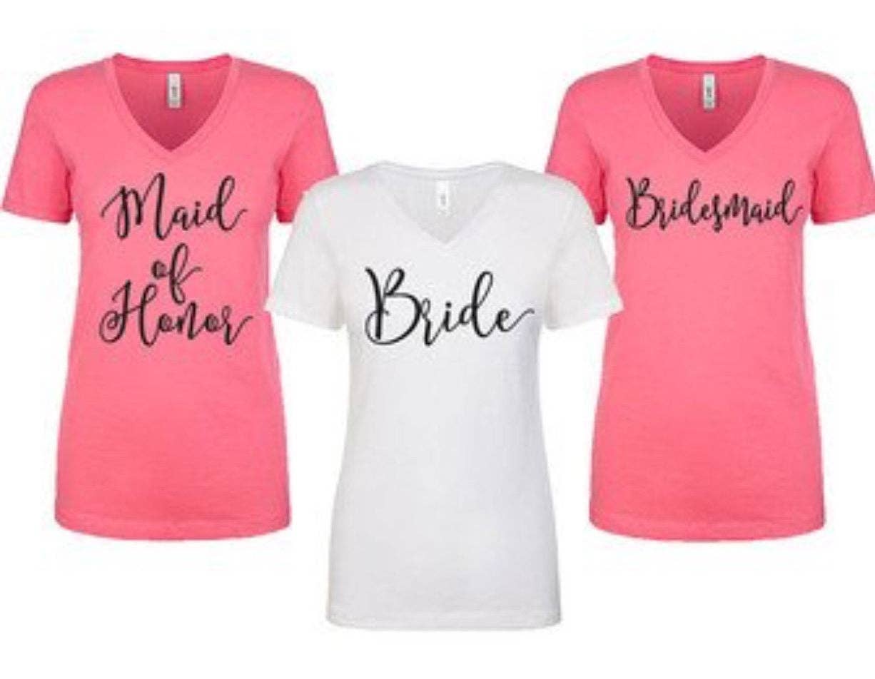 Ruston Rose - Wholesale Screen Printed T-Shirt - Women's - Bride and Bridesmaid shirts, Maid of honor shirt, bride shirt, bride and co shirts, bridesmaid shirts, bachelorette weekend, Nashville party0