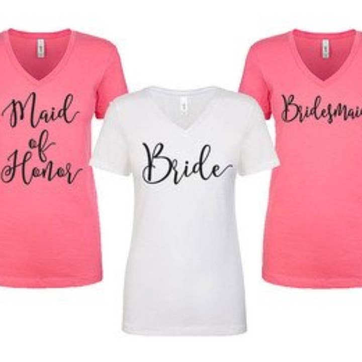 Ruston Rose - Wholesale Screen Printed T-Shirt - Women's - Bride and Bridesmaid shirts, Maid of honor shirt, bride shirt, bride and co shirts, bridesmaid shirts, bachelorette weekend, Nashville party0
