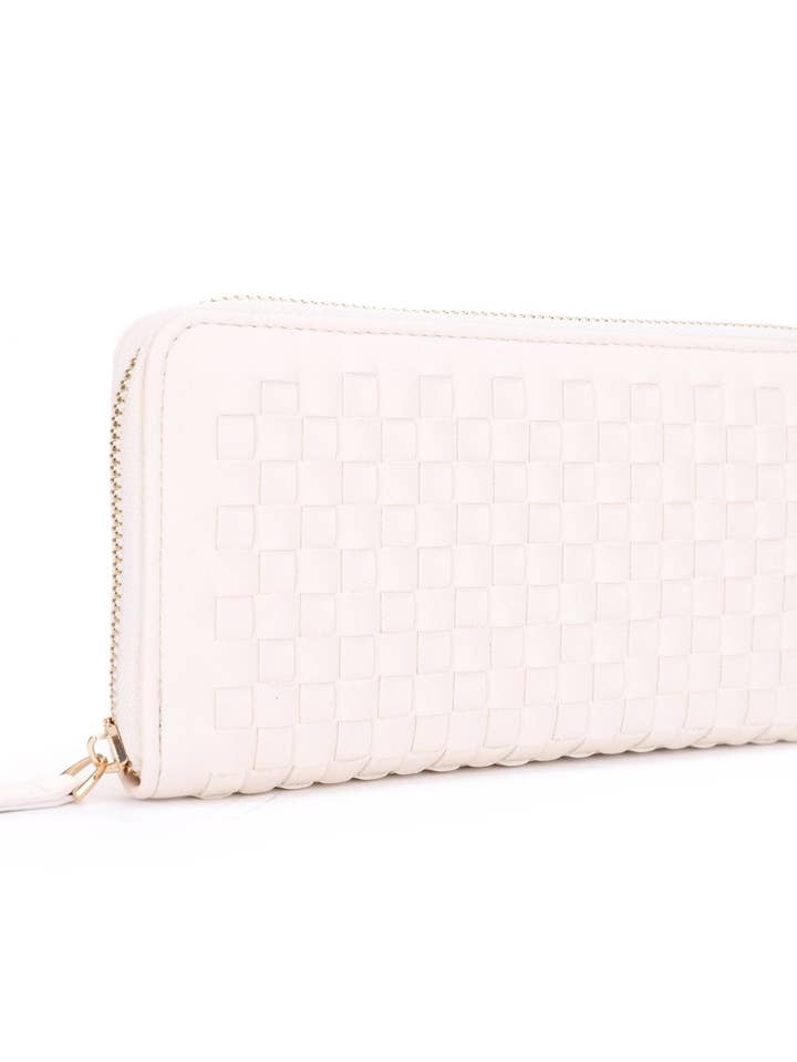 EJ60301 Yoona Woven Zip Wallet for wholesale by MiMi Wholesale
