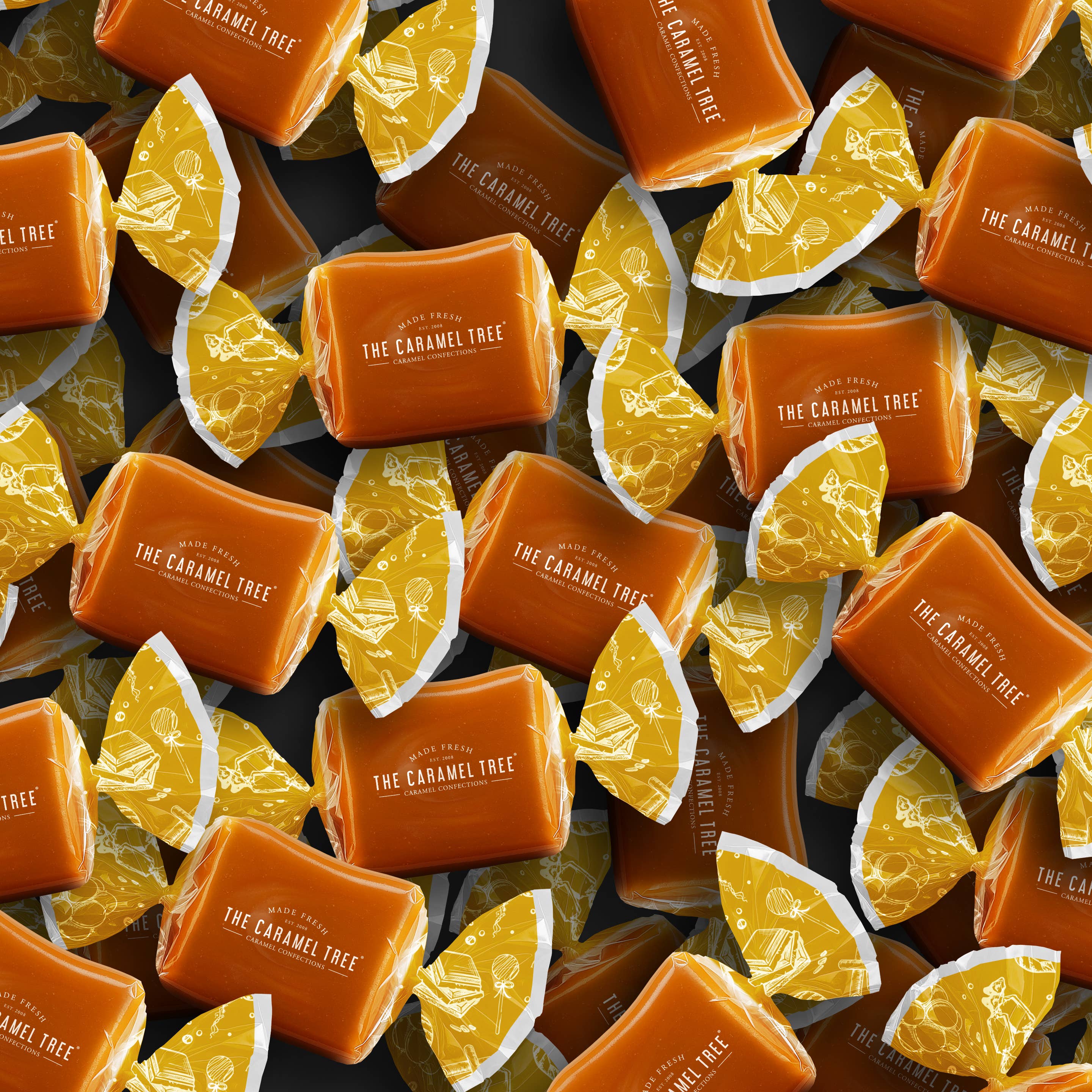 The Caramel Tree® – Großhandel Karamell – Honig- und Sahne-Karamellbeutel 215g1