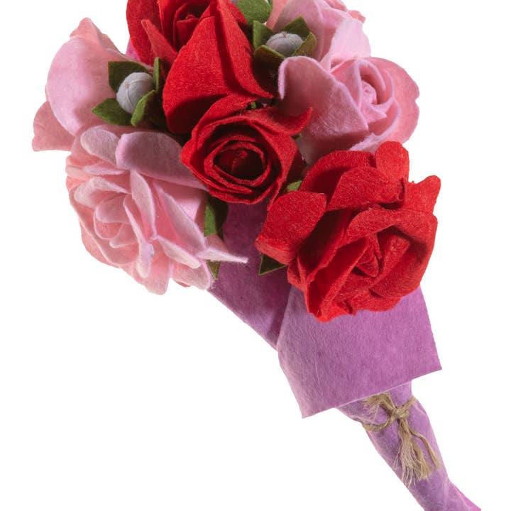 Silk Road Bazaar - Wholesale Artificial Flowers - Petite Red Rose Bouquet