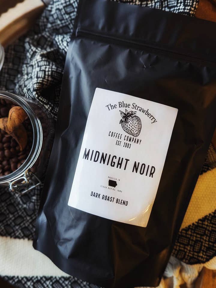 Midnight Noir (Dark Roast) for wholesale by The Blue Strawberry Coffee Co