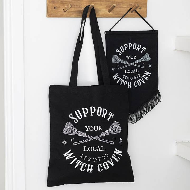 WONDER IMPORTS AUSTRALIA - Wholesale Tote bag – Women's - Support Your Local Witch Coven Polycotton Tote Bag