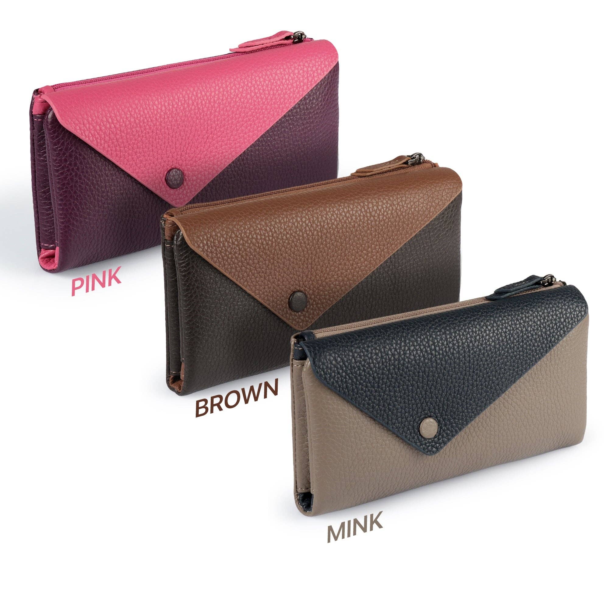 Londo - Vendita all'ingrosso Portafoglio - Unisex - Portafoglio a Busta in Pelle di Alta Qualità Otto Angelino con Scomparti Compatibili per Telefono, Blocco RFID - Unisex8