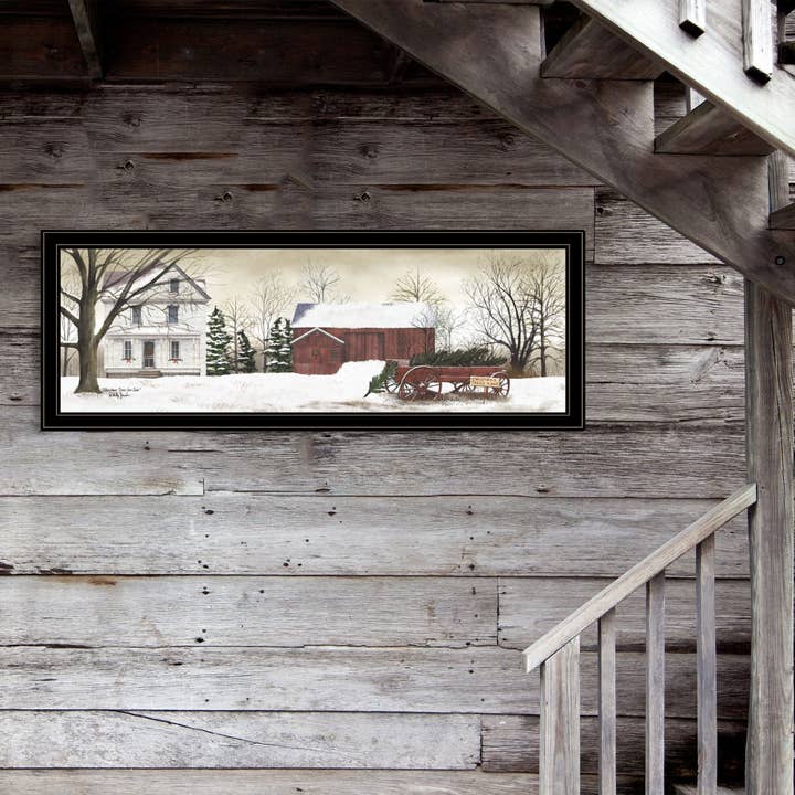 39F Inc. - Wholesale Art Print - Trendy Decor 4U 'Christmas Trees for Sale' Framed Wall Art, Modern Home Decor Framed Print for Living Room, Bedroom & Farmhouse Wall Decoration by Billy Jacobs2