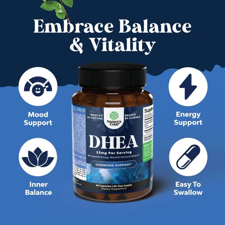 Nature's Craft - Wholesale Oral Supplement/Vitamin - DHEA Supplement – Hormone Balance & Energy Support4