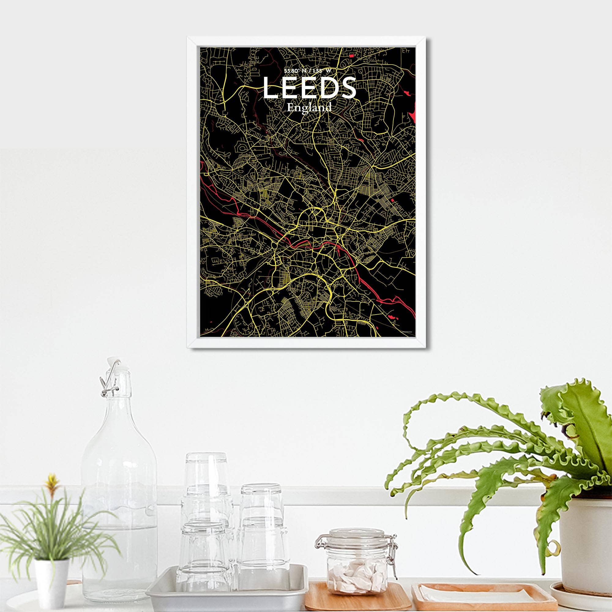 OurPoster.com – wholesale Poster – Leeds karta affisch143