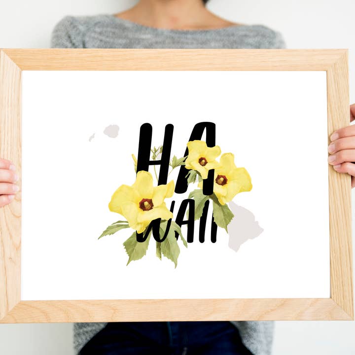 Hawaii-Hibiskusblüte | Original State Flower-Serie für den Großhandel von Paperfinch Design