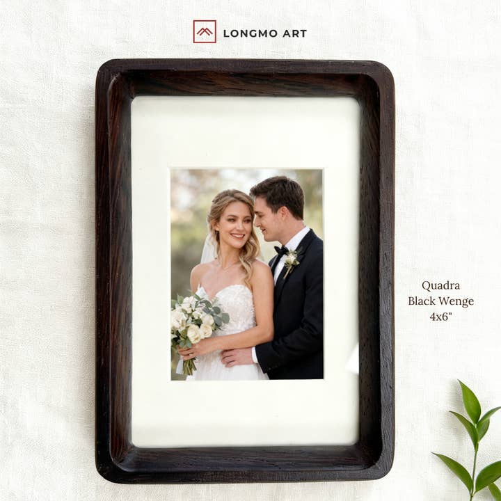 QUADRA- Black Wenge Picture Frame for wholesale by Longmo Art