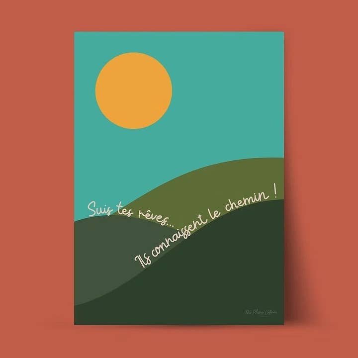 Segue os teus sonhos... por atacado de Ma Plume Colorée