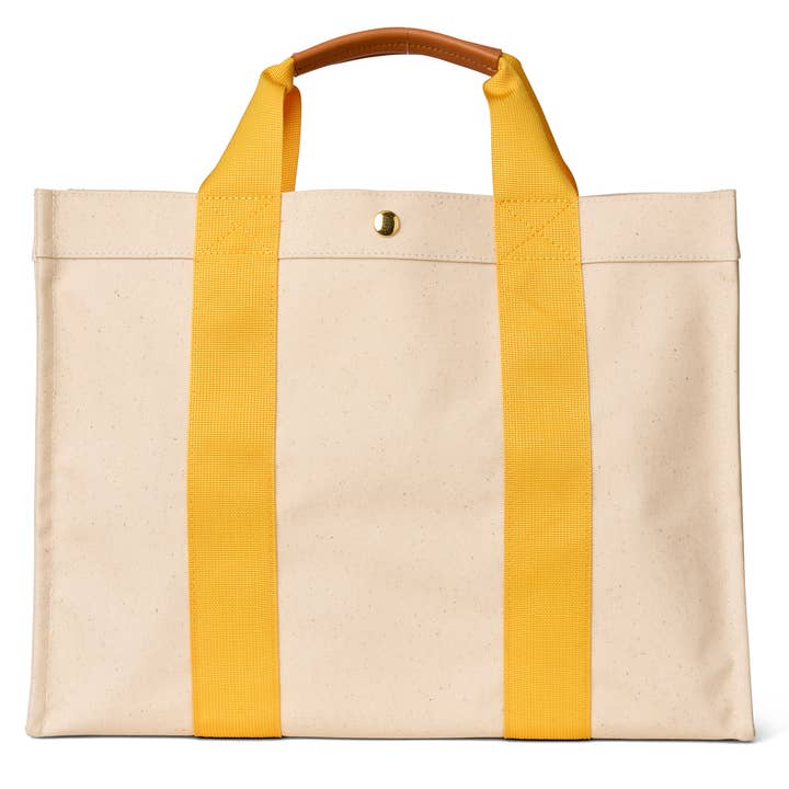Boulevard - Wholesale Tote Bag - Women's - "Taylor" Yellow Canvas Tote (Personalizable)1