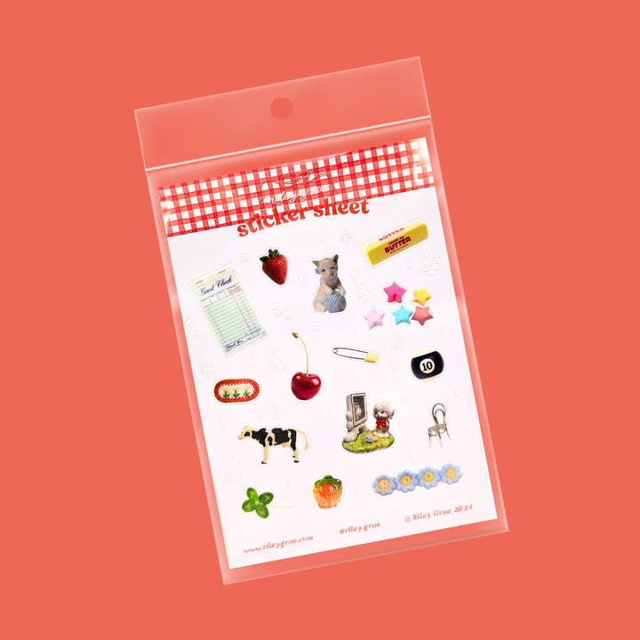 Treasures Sticker Sheet for wholesale by Riley Grae