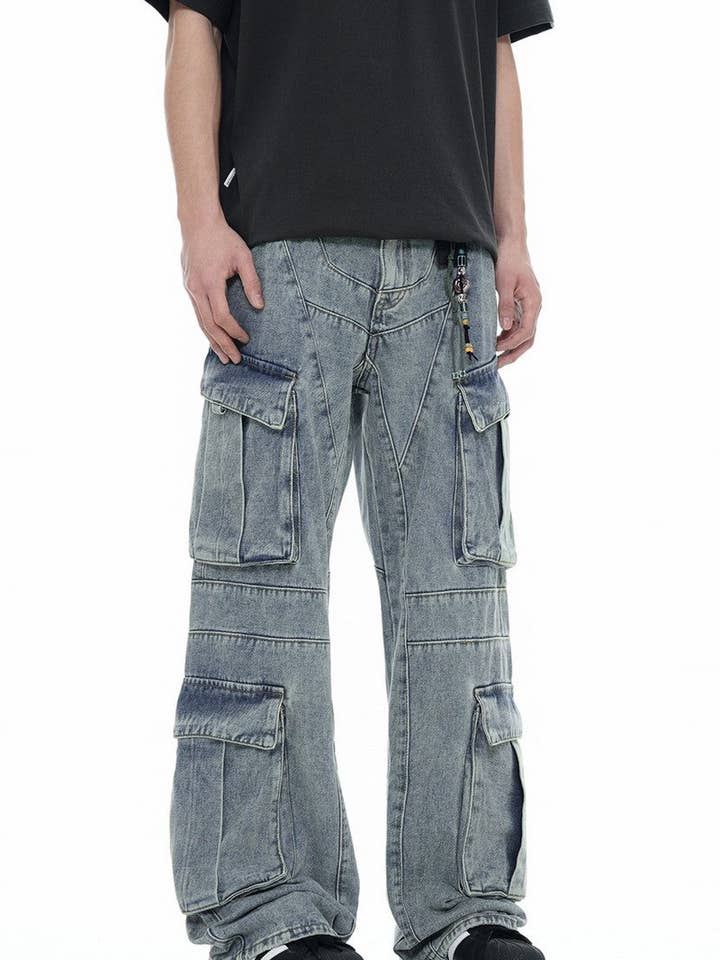 Blue Heavyweight High Street Jeans for wholesale on Faire